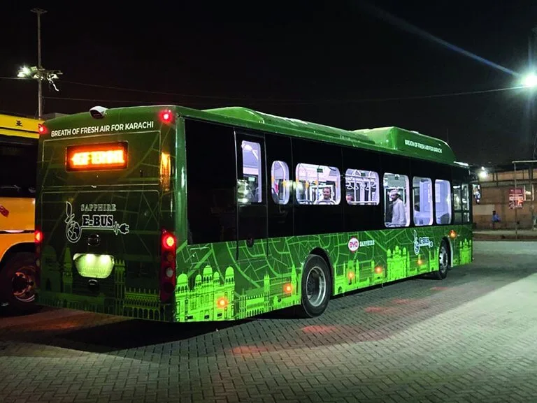 green electric buses